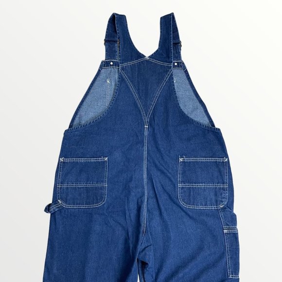 VINTAGE SEARS CLASSIC BLUE DENIM OVERALLS. - Picture 5 of 9